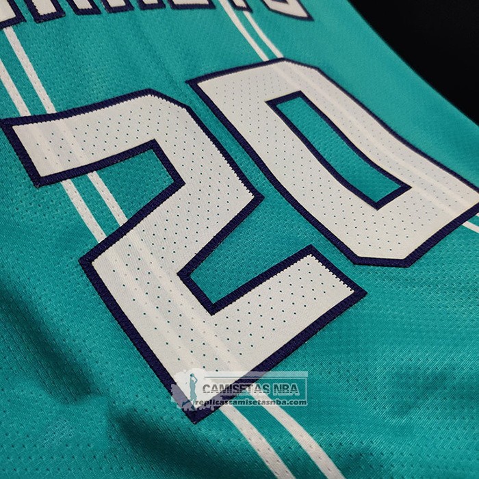 Camiseta Charlotte Hornets Gordon Hayward NO 20 Icon Autentico 2020-21 Verde